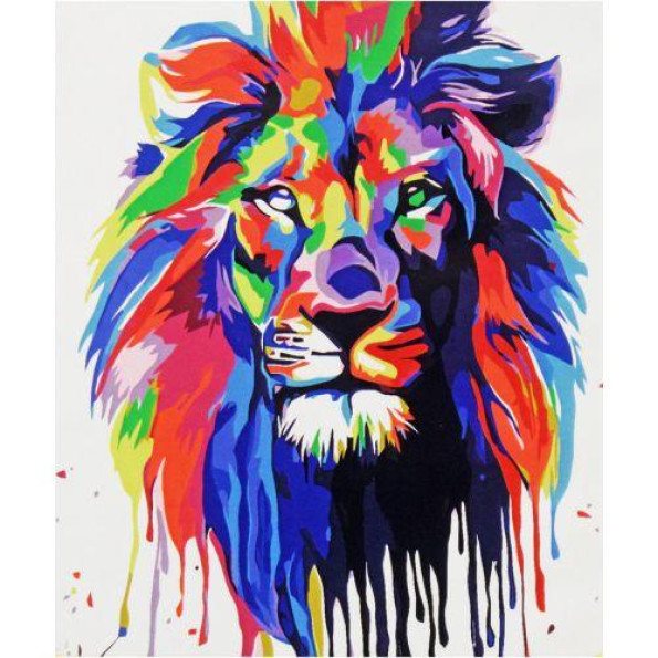 Картина по номерах 0533 ОРТ кол. Цар звiрей 40*50