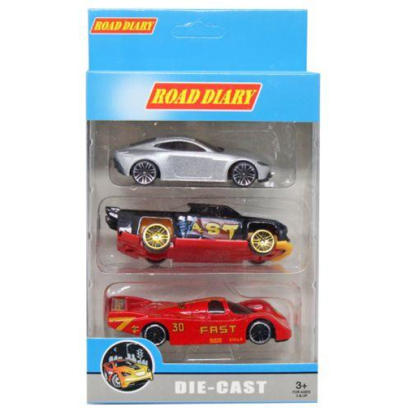 Набор металлических машинок 