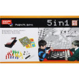 Магнітна игровая доска 5в1 (24х25 см)