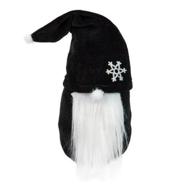 Новогодний Гном великий черный Strateg (60606)