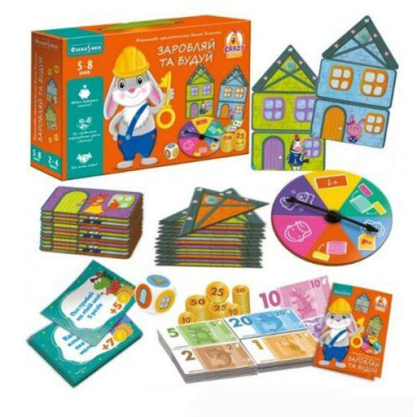 Игра настольная Vladi Toys економична. Заробляй та будуй (укр)