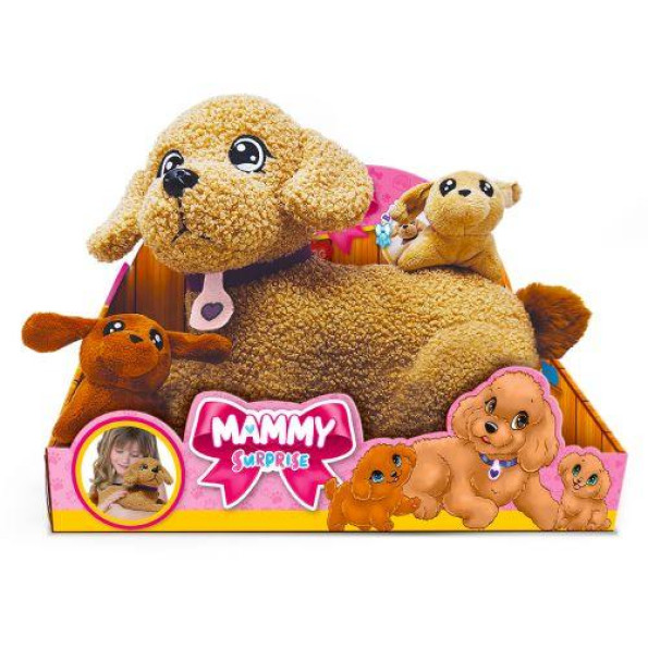 Мягкая игрушка серии Big Dog - Мама пудель с сюрпризом Мягкая игрушка серии Big Dog - Мама пудель с сюрпризом