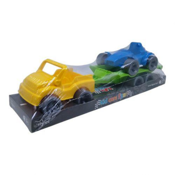 Набір авто Kid cars Sport (джип жовтий + синий багги)