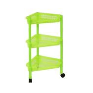 Этажерка угловая 3 яруса салатовая Этажерка угловая 3 яруса салатовая