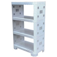 Етажерка прямокутна 4 яруси біла Етажерка прямокутна 4 яруси біла
