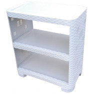 Етажерка прямокутна 3 ярусу біла Етажерка прямокутна 3 ярусу біла