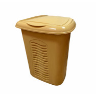 Корзина для белья бежевая