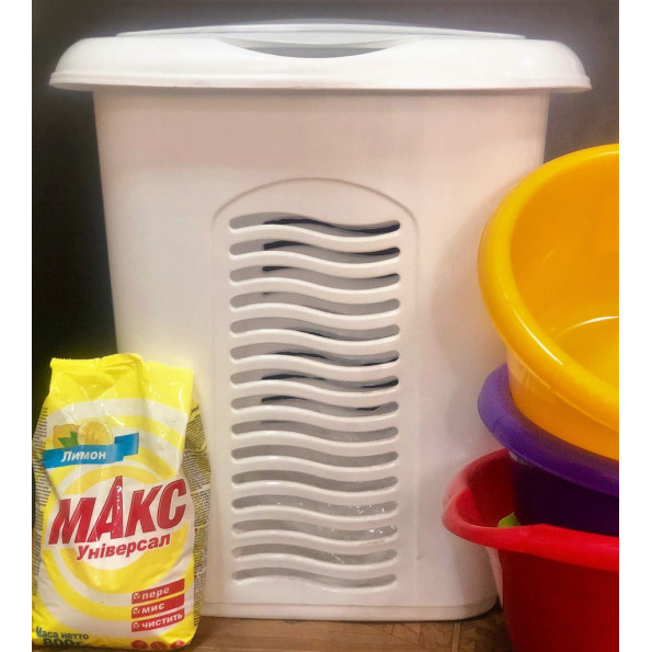 Корзина для белья белая -
Фото 2 Корзина для белья белая -
Фото 2