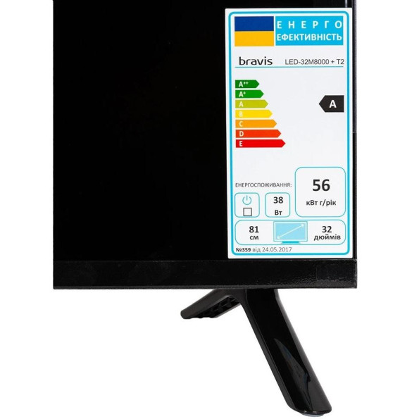 Телевизор Bravis LED-32M8000 + T2 -
                                                        Фото 5