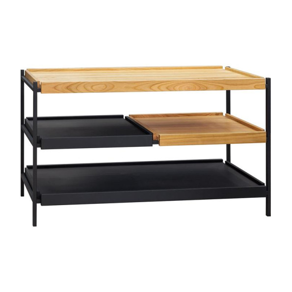 Тумба Loft Slim 700х1200х400 мм металл Чорна УМ