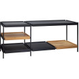 Тумба Loft Slim 700х1800х400 мм металл, дерево УМ