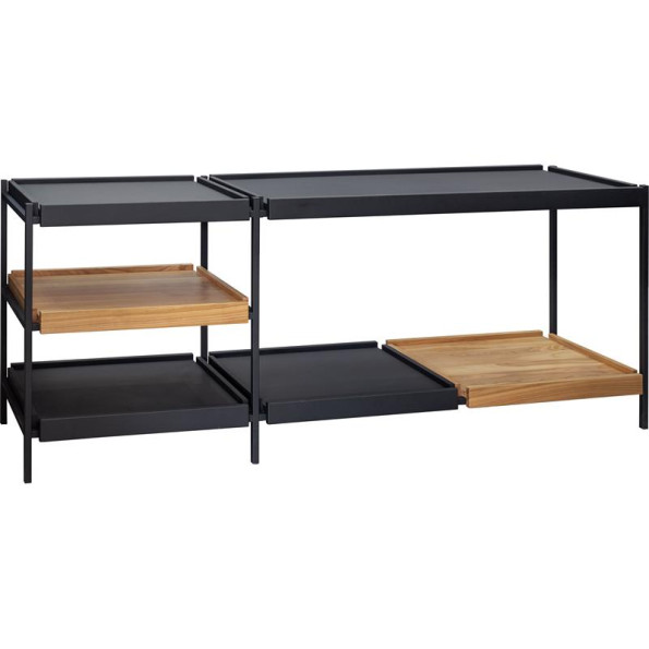 Тумба Loft Slim 700х1800х400 мм металл, дерево УМ