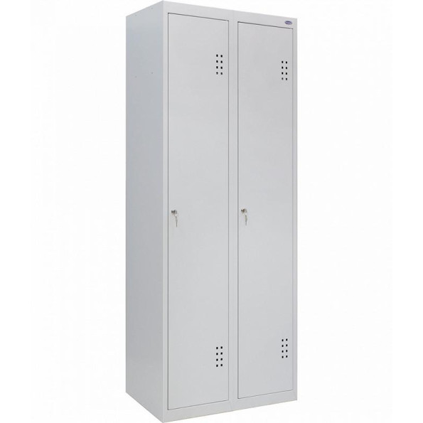 Шкаф одежный металлический усиленный 2 секции, 2 дверцы, секция 400 мм УМ