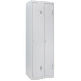 Шкаф одежный металлический 2 секции, 2 дверцы, секция 300 мм Серый УМ