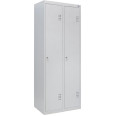 Шкаф одежный металлический 2 секции, 2 дверцы, секция 400 мм УМ
