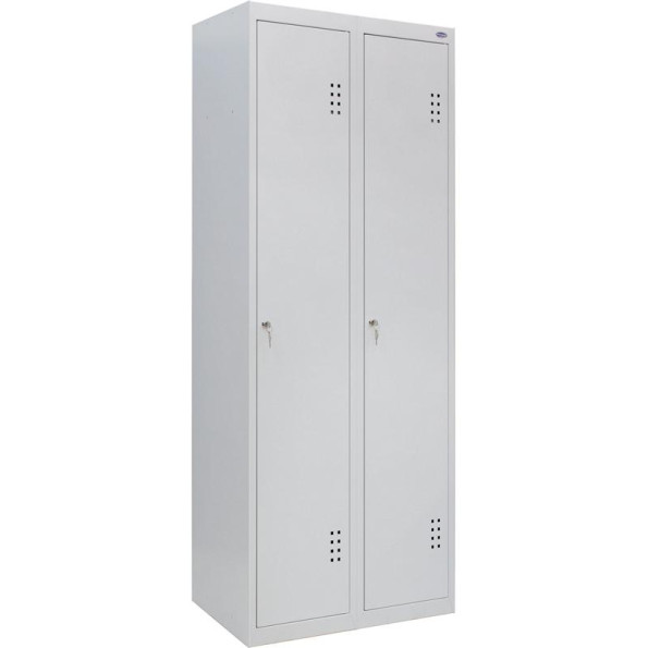Шкаф одежный металлический 2 секции, 2 дверцы, секция 400 мм УМ