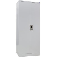 Шафа архівна канцелярська 1970х900х455 мм 2 дверцята, 4 полиці Сіра УМ Шафа архівна канцелярська 1970х900х455 мм 2 дверцята, 4 полиці Сіра УМ