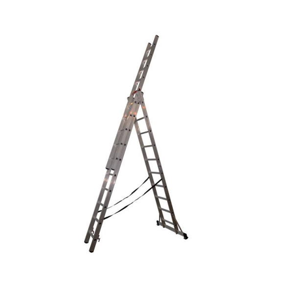 Трьохсекційна алюмінієва драбина VIRASTAR Triomax Pro 3x10 сходинок -
                                                        Фото 2