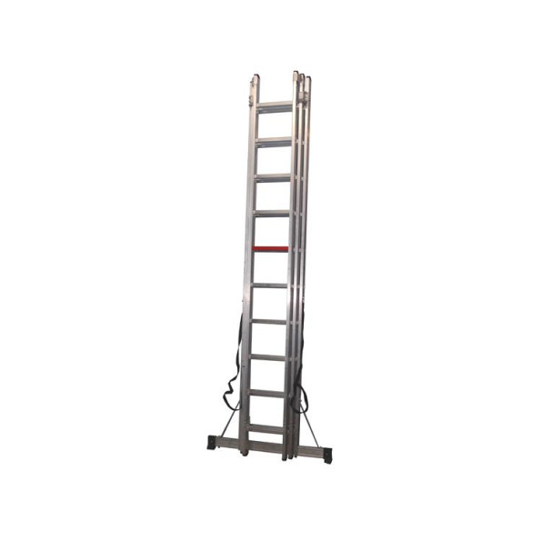Трьохсекційна алюмінієва драбина VIRASTAR Triomax Pro 3x10 сходинок -
                                                        Фото 3