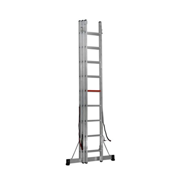 Трьохсекційна алюмінієва драбина VIRASTAR Triomax Pro 3x9 сходинок -
                                                        Фото 3