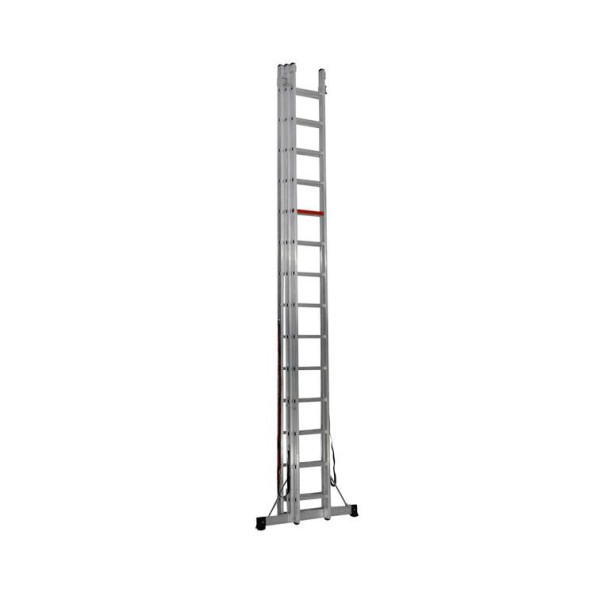 Трьохсекційна алюмінієва драбина VIRASTAR Triomax Pro 3x14 сходинок -
                                                        Фото 3
