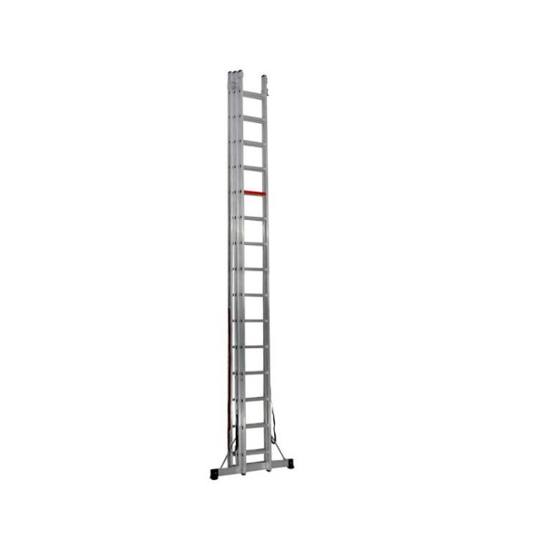 Трьохсекційна алюмінієва драбина VIRASTAR Triomax Pro 3x15 сходинок -
                                                        Фото 3