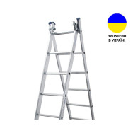Алюмінієва двосекційна драбина 2x12 сходинок DUOMAX VIRASTAR Алюмінієва двосекційна драбина 2x12 сходинок DUOMAX VIRASTAR