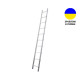 Алюминиевая односекционная лестница 10 ступеней UNOMAX VIRASTAR -
                                                        Фото 1