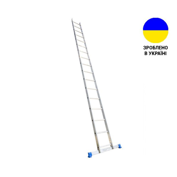 Алюминиевая односекционная лестница 17 ступеней UNOMAX VIRASTAR