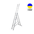 Алюминиевая трехсекционная лестница 3х9 ступеней TRIOMAX VIRASTAR