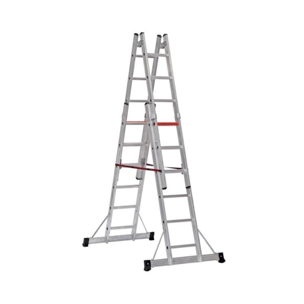 Двухсекционная телескопическая лестница VIRASTAR 2x6 ступеней