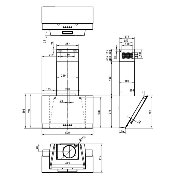 Вытяжка Gorenje WHI 629 EB -
                                                        Фото 3