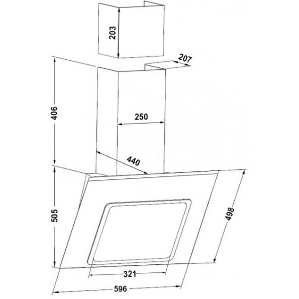 Вытяжка Pyramida BT 600 PK GBL -
                                                        Фото 2