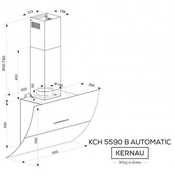 Вытяжка Kernau KCH 5590 B Automatic -
Фото 3 Вытяжка Kernau KCH 5590 B Automatic -
Фото 3