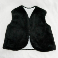 Маскарадная жилетка черная 35см