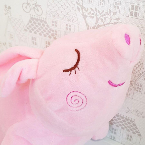 М'яка іграшка Свинка соня 43см -
                                                        Фото 2