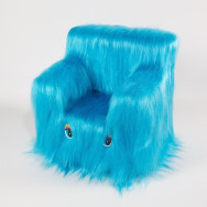 Дитячий Стільчик Пухнастик 43см блакитний