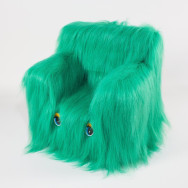 Дитячий Стільчик Пухнастик 43см зелений