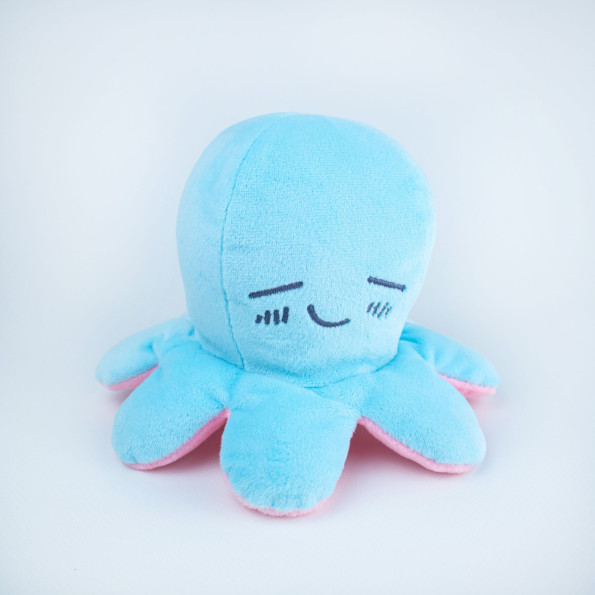 М`яка іграшка Восьминіг перевертиш синій/рожевий 11см -
                                                        Фото 3