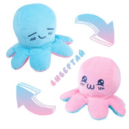 Мягкая игрушка Осьминог перевертыш синий / розовый 11см