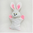 Мягкая игрушка Перчатка для конфет Заяц Снежок 40см белый
