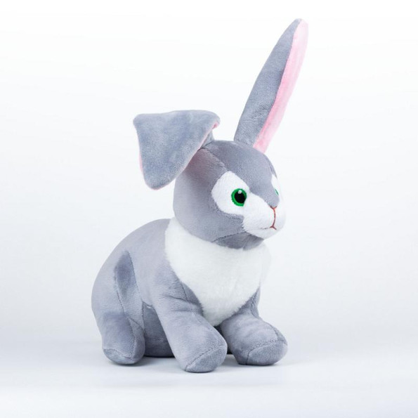 Мягкая игрушка зайчик Джанго 31см серый