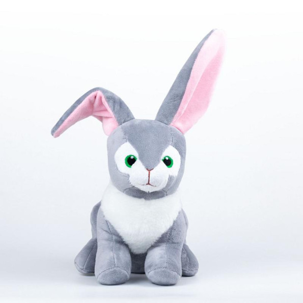 Мягкая игрушка зайчик Джанго 31см серый -
                                                        Фото 2