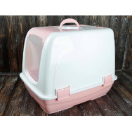 Туалет для котів будка 50х37х40 см Рожевий Туалет для котів будка 50х37х40 см Рожевий