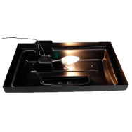 Кришка пряма 40х25 см 1 LED 25 W чорна