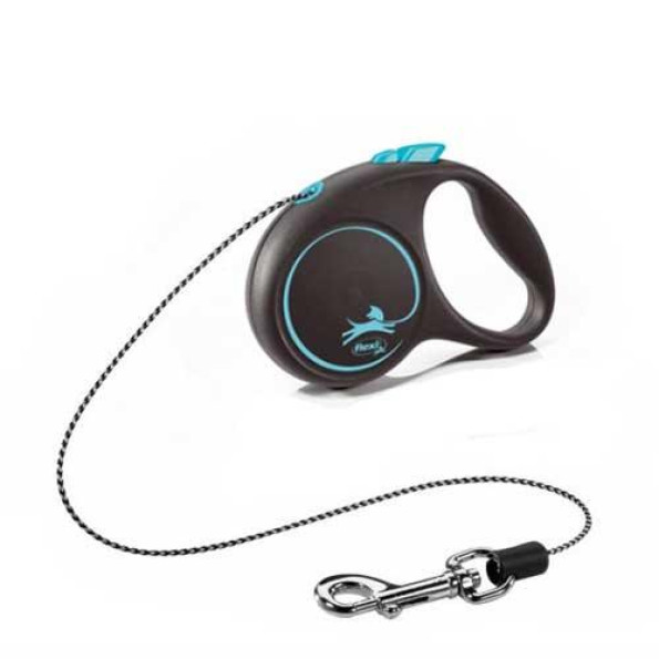 Рулетка Flexi (Флекси) design рожева трос S (до 12 кг) - 5м