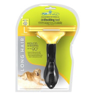 Фурминатор с кнопкой для собак с длинной шерстью Размер L (100 мм ширина лезвия) Фурминатор с кнопкой для собак с длинной шерстью Размер L (100 мм ширина лезвия)