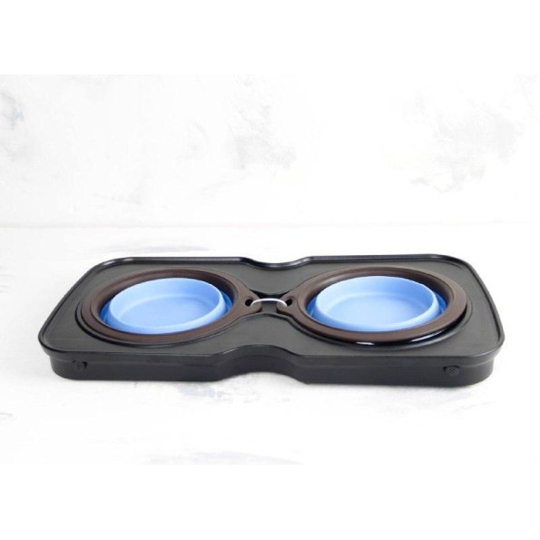 Стійка з силіконовими мисками для собак 700мл -
                                                        Фото 2