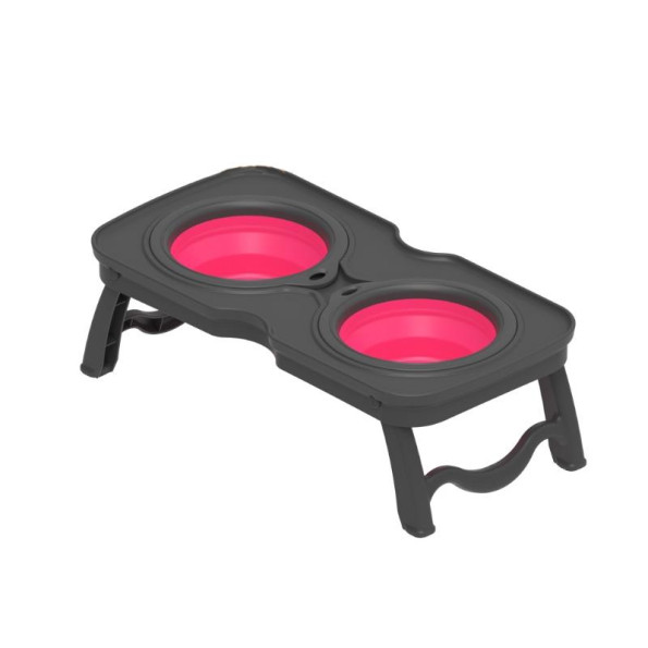 Стійка з силіконовими мисками для собак 700мл -
                                                        Фото 5