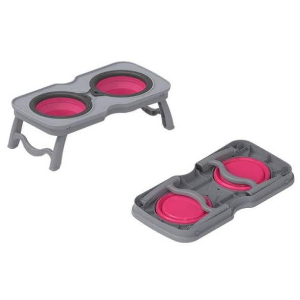 Стійка з силіконовими мисками для собак 700мл -
                                                        Фото 9